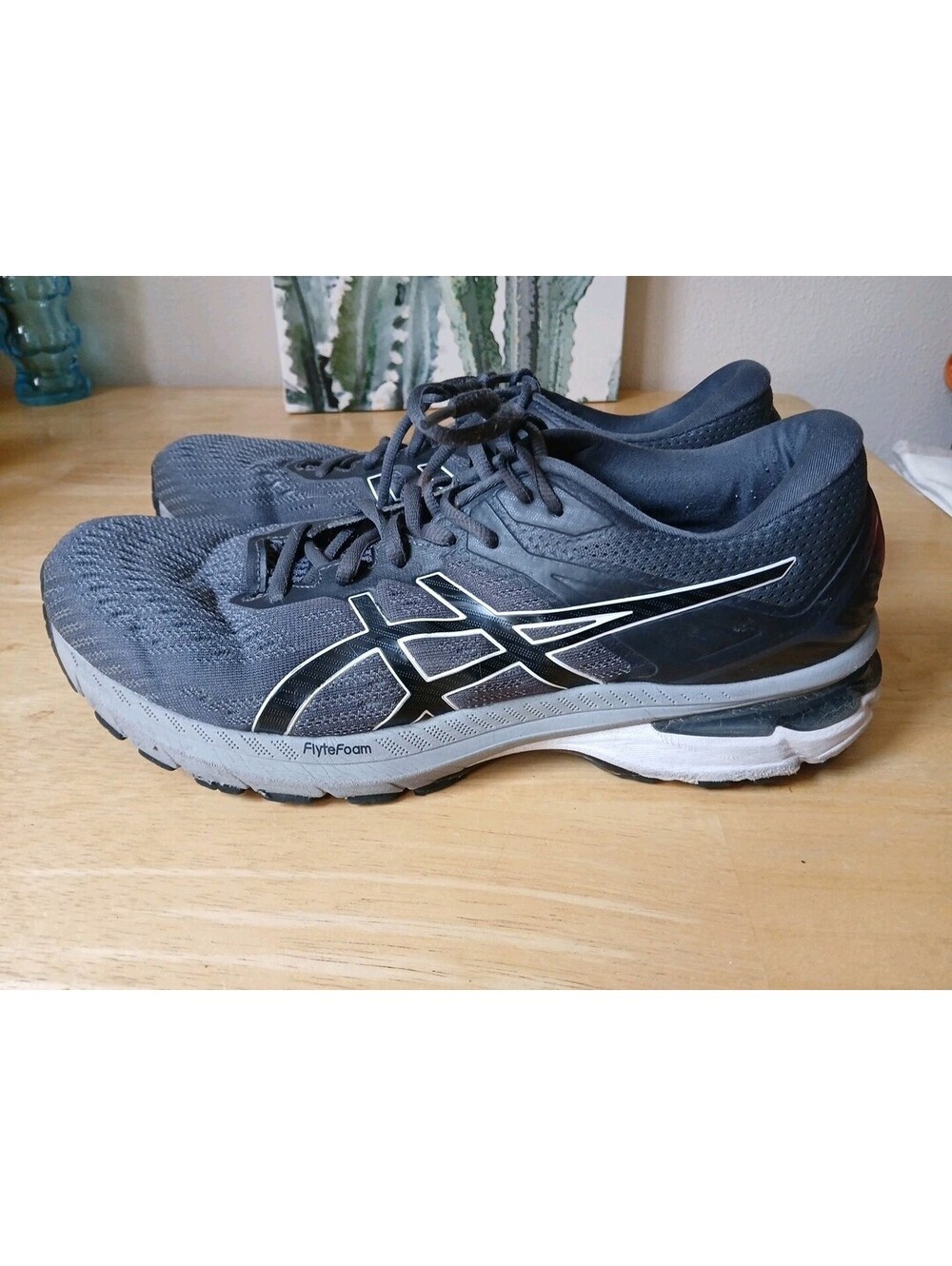 Asics GT-2000 9 Men's Sz 11 1/2 Carrier Grey Black Running Shoes 1011A983